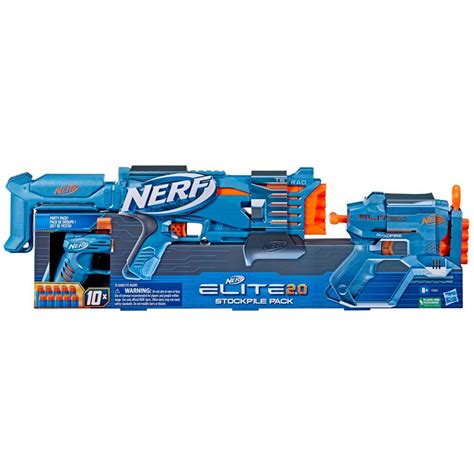 nerf pack|Nerf Elite 2.0 Stockpile Pack, Includes 3 Nerf Dart .